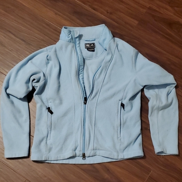 adidas Jackets & Blazers - Adidas Climaproof Warm Sky Blue Fleece Jacket